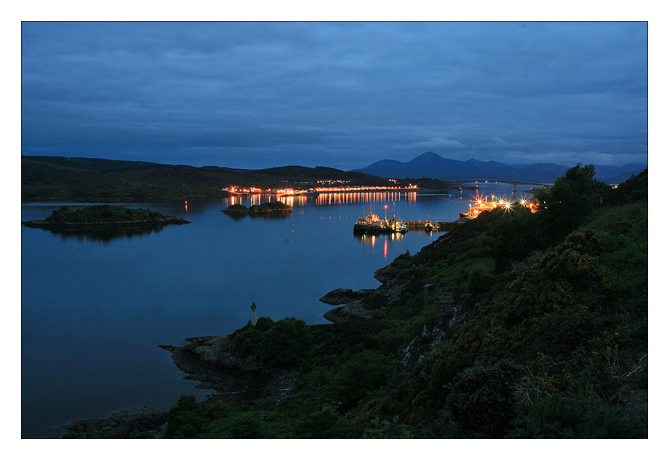 Kyleakin by night, Ile de Skye - Ecosse