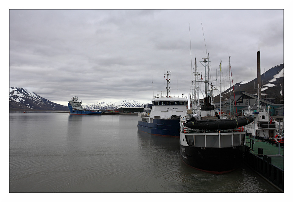 Départ du port de Longyearbyen direction Pyramiden